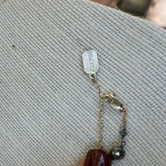 🦋ELa Rae 🦋semiprecious stone marcasite necklace - Picture 3 of 8